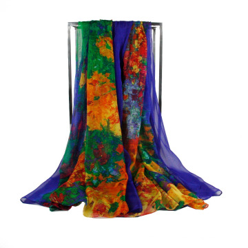 Шифоновый шарф высокого качества женщин длинний мягкий Wrap шаль